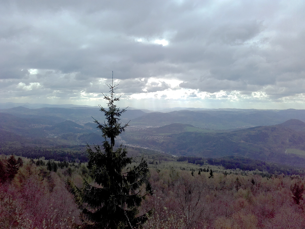 Blick vom Schneeberg am Ostersonntag morgens