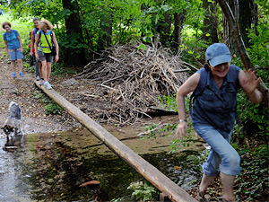 Gleichgewichtsprüfung, Roofenseewanderung mit dem Wandersportverein Berlin 2016