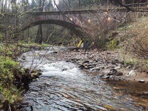 Brücke ohne Bahn über die Ecker