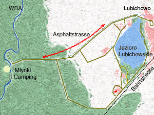 Wege jenseits der Asphaltstraße von Lubichowo