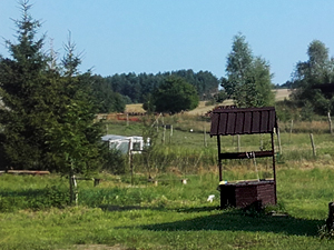 Im Hintergrund: sandig-sonnig geht es zum Gogolinek