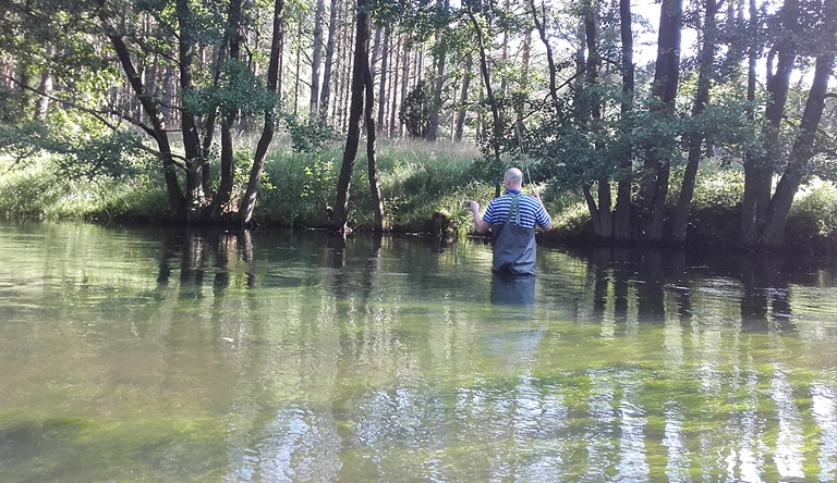 Angler in der Wda