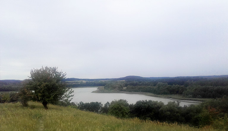 Parsteiner See vom Kleinen Rummelsberg aus gesehen