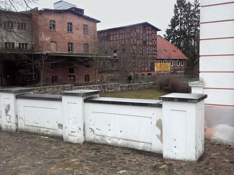 Umwandlungsbüro mit Bitte um Spenden für den Erhalt der Wassermühle