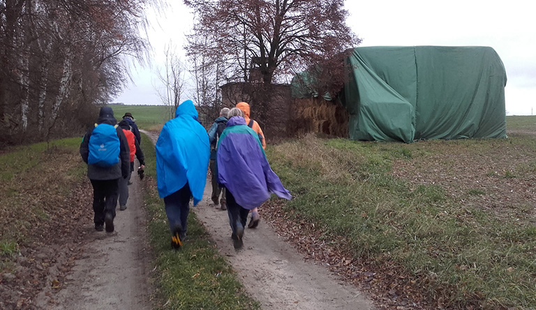 Wind und Regen beo Obersdorf, Märkische Schweiz