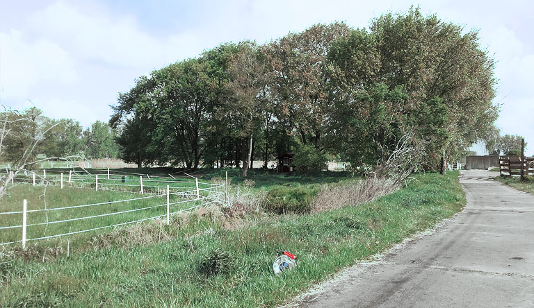 Kliestow, erhöhtes Land zwischen dem alten Lauf der Nuthe