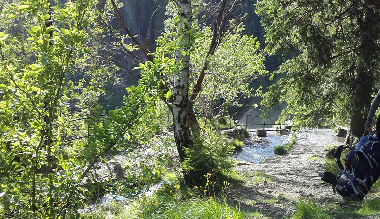 am Romkehaller Wasserfall