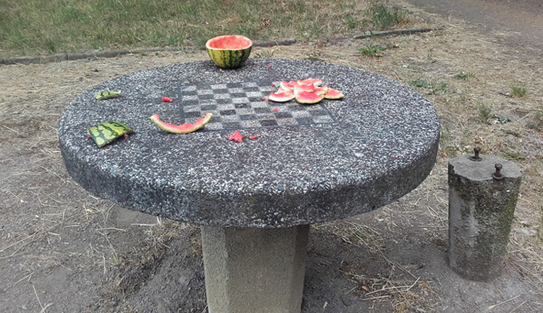 Pop-Melonenkunst, Stadtpark Guben