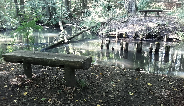 einstige Brücke über die Schwärze