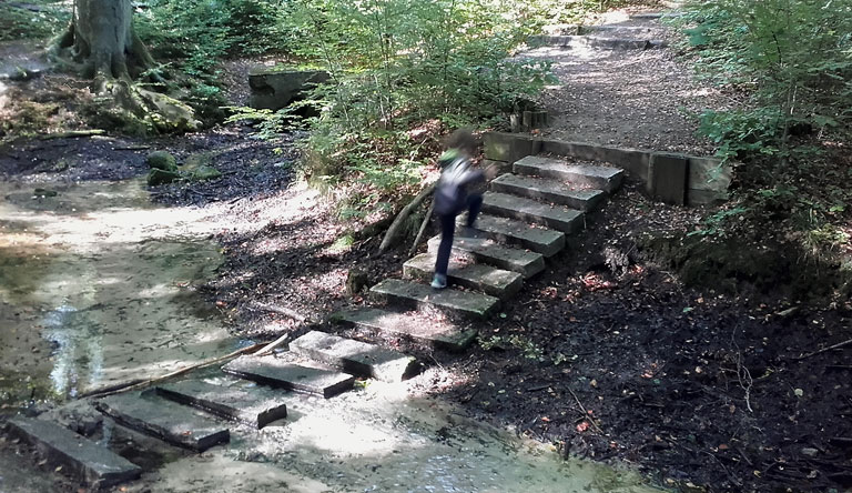 Rundweg Steintreppen an den Herthaquellen