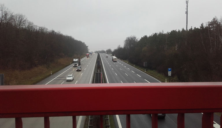 Autobahnbrücke A10 Richtung N