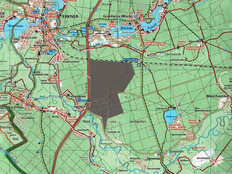 Zwischen Fangschleuse und Freienbrink: Giga-Tesla-Land