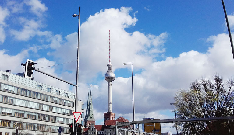 Berlin. Blick zum Nikolaiviertel