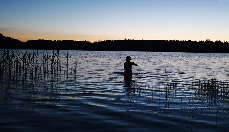 Großer Klobichsee, abends